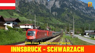 Cab Ride Innsbruck Hbf  SchwarzachSt Veit Austria Train driver’s view in 4K [upl. by Sherman]