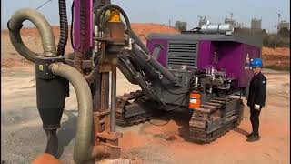 Integrated Automatic DTH drilling machine engine 194 KW hydraulic mining drilling rig [upl. by Ecnerrot]