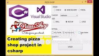 creating pizza shop project in Csharp for beginners fully explained [upl. by Petronille]