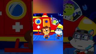 LionET  Flood rescue by helicopter  Cartoon for Kids [upl. by Kariv507]