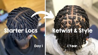 Locs Journey For Men Compilation ✨ 8 Dreadlocks Transformation From Day 1  Up To 2 Years  Tips 📝 [upl. by Erlin]