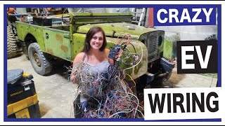 10  Land Rover Series 1 EV  NISSAN LEAF EV WIRING ⚡️⚡️ [upl. by Asinla]