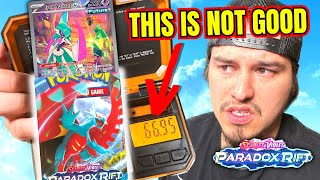 Can You Weigh Paradox Rift Pokemon Packs Lets Prove It [upl. by Fablan]