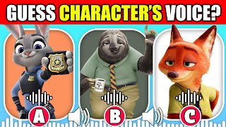 🔊Guess The Voice  Zootopia Animation  Gazelle Finnick Flash Nick Wilde Judy Hopps Chief Bogo [upl. by Herv172]