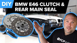 BMW E46 Clutch Flywheel amp Rear Main Seal Replacement DIY 330i 325i 330ci 323i 325ci amp More [upl. by Eniamrej]