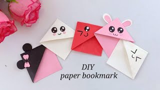 DIY kawaii Bookmarks  Origami Bookmarks idea  How to make a paper bookmark  Crafts idea [upl. by Oicelem18]