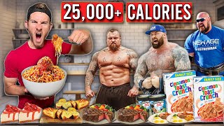 Eating 2x The Worlds Strongest Mans Diet in ONE DAY [upl. by Llesram]