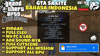 GTA SA LITE ALL GPU ANDROID RINGAN BAHASA INDONESIA CUMA 200MB [upl. by Atem]