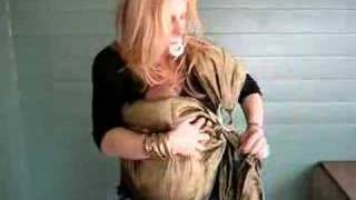 How to use a baby sling Tummy to tummy  inward facing [upl. by Duthie]