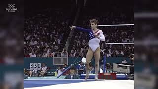 TO USA 1996 Olympics Kerri Strug FX 9 837 [upl. by Metabel]