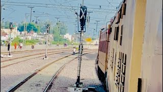 Puranpur Station 55361  Pilibhit Mailani passenger Train Journey arrived at puranpur [upl. by Eiznek]