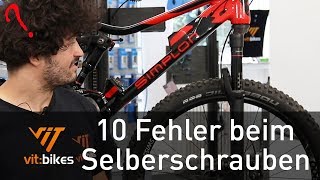 10 Fehler beim Selberschrauben die du vermeiden solltest  vitbikes Fahrrad HowTo Werkstatt [upl. by Yrojram]