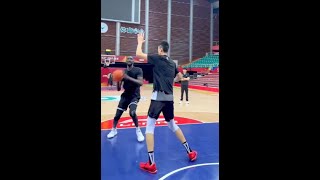 Tacko Fall 76 blocked by new Yao ming 75 [upl. by Aerdnas]