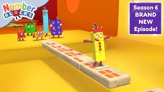 Go Go Domino  Series 6  Learn to Count  Numberblocks [upl. by Gable]