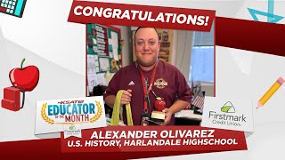 Harlandale High School history teacher named KSAT12s Educator of the Month [upl. by Asselem375]