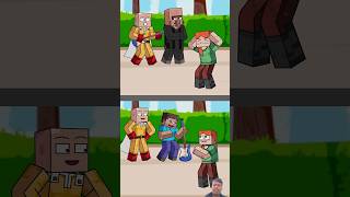 Steve VS Bad Villager on a date with Alex  Who will she choose Antztoons shorts minecraftshorts [upl. by Nij]