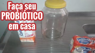 REPARE SUA FLORA INTESTINAL COM PROBIÓTICO CASEIRO  SAÚDE INTESTINAL  Lactobacilos VIVOS [upl. by Capello]