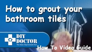 Grouting bathroom tiles [upl. by Shipley]