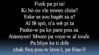 Ti Zozo Lyrics [upl. by Esiuqram]