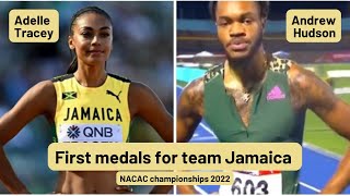 Andrew Hudson and Adelle Tracey won their first medals for Jamaica at NACAC championships 2022 [upl. by Ennywg199]