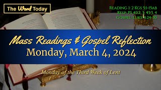 Todays Catholic Mass Readings amp Gospel Reflection  Monday March 4 2024 [upl. by Atived]