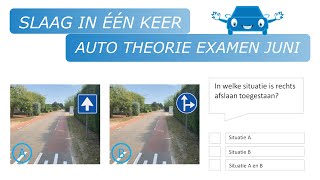 Auto theorie examen juni 2023 [upl. by Htrahddis600]