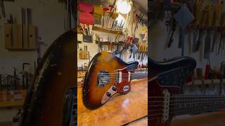 Fender Jaguar Vintage Guitar Repair Part 1 craft tutorial fender [upl. by Deutsch]