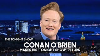 Conan O’Brien Makes His quotTonight Showquot Return and Reminisces on His Time Hosting quotLate Nightquot [upl. by Hali557]