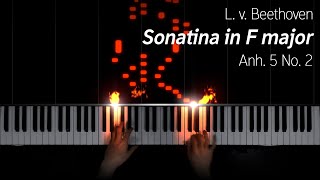 Beethoven  Sonatina 6 in F major on a virtual historical piano [upl. by Becka]