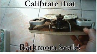 Calibrate your bathroomhousehold scale [upl. by Attehcnoc]