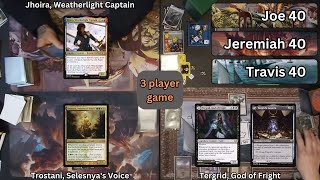 Commander Gameplay Ep10 Tergrid God of Fright v Trostani Life Gain v Jhoira Artifacts MTG EDH [upl. by Oglesby]