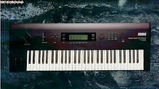 KORG Wavestation Vector Synthesizer 1990 dark soundtrack style [upl. by Dallon990]