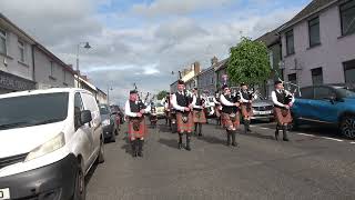 Queen Elizabeth Pipe Band  Castledawson Orange Service 2024 [upl. by Suivatco602]