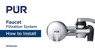 PUR Faucet Filtration System  Horizontal  How to Install [upl. by Symer]