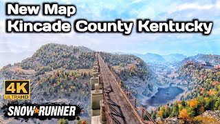 New Map Kincade County Kentucky In SnowRunner Season 14 snowrunner truck 4k [upl. by Gaidano]