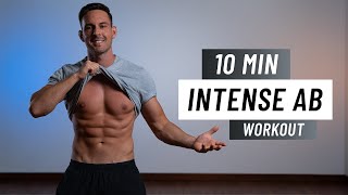 10 MIN INTENSE AB WORKOUT  At Home Six Pack Abs Routine No Equipment [upl. by Rehm]