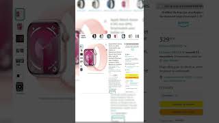 329€ Apple Watch Series 9 45 mm Smartwatch Aluminium Rose et Boucle Sport Rose pâle tech apple [upl. by Jaala]