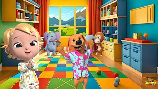 🐶🐼🐱 Looby Loo  learningcampforkids Nursery Rhymes amp Kids Songs [upl. by Arymat746]