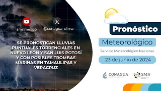 23 de junio de 2024 Pronóstico del Tiempo 8 h [upl. by Durward]