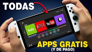 TODAS las APPS GRATIS y de pago en NINTENDO SWITCH 20172021 😯 y las QUE deben LLEGAR [upl. by Rusty]