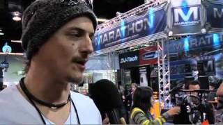 Brett Scallions from Fuel talks about iRig Mic VocaLive AmpliTube Fender iPhoneiPad at NAMM 2011 [upl. by Amsaj]