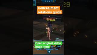 Concealment Operative Rotations Guide swtor shorts [upl. by Atteiluj498]