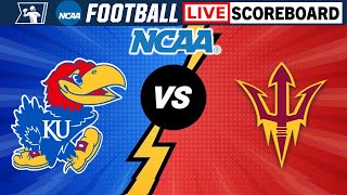 Kansas Jayhawks vs Arizona State Sun Devils  NCAA Football Live Scoreboard [upl. by Iem]