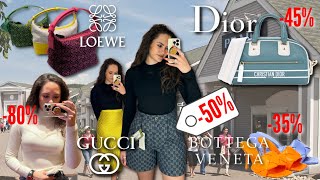 Woodbury Common LUXURY OUTLET Shopping Vlog ft Gucci Dior Fendi etc [upl. by Enreval715]