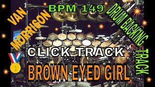 Brown Eyed Girl by Van Morrison Drum Backing Track BPM 149 [upl. by Wallinga]