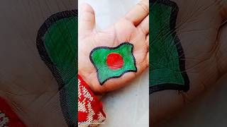 How to draw Bangladesh flag 🇧🇩🥰drawing viralshort shorts [upl. by Enorej]