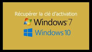 Récupérer sa clé Windows avant le formatage [upl. by Adaha]