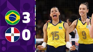 BRASIL x REPÚBLICA DOMINICANA  VOLEI FEMININO  QUARTAS DE FINAL  JOGOS OLÍMPICOS 2024 [upl. by Nerland]