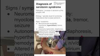 Diagnosis of serotonin syndrome [upl. by Giguere]