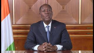 Le Président Alassane Ouattara  quotTous les moyens humains et matériels seront déployés [upl. by Bowers]